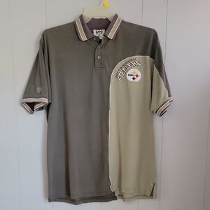 Vintage Lee Sport Steelers Men's Polo Shirt Large Short Sleeve